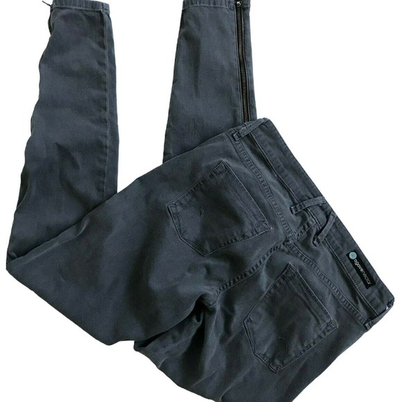 AGAVE NECTAR Womens Jeans Gray Slim Legging Jeggings Ankle Zip Stretch Sz 27 - Picture 2 of 3